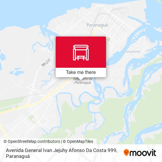 Mapa Avenida General Ivan Jejuhy Afonso Da Costa 999