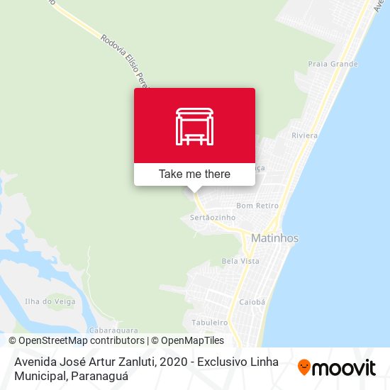 Avenida José Artur Zanluti, 2020 - Exclusivo Linha Municipal map