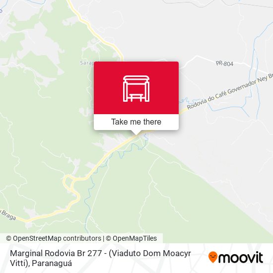 Marginal Rodovia Br 277 - (Viaduto Dom Moacyr Vitti) map