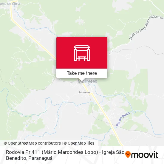 Rodovia Pr 411 (Mário Marcondes Lobo) - Igreja São Benedito map