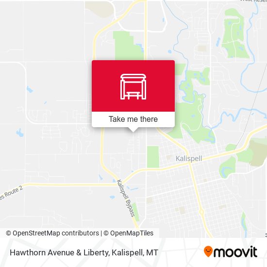 Hawthorn Avenue & Liberty map