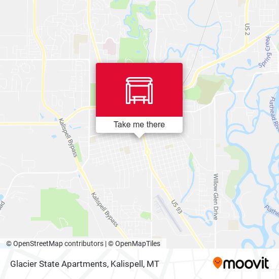 Glacier State Apartments map