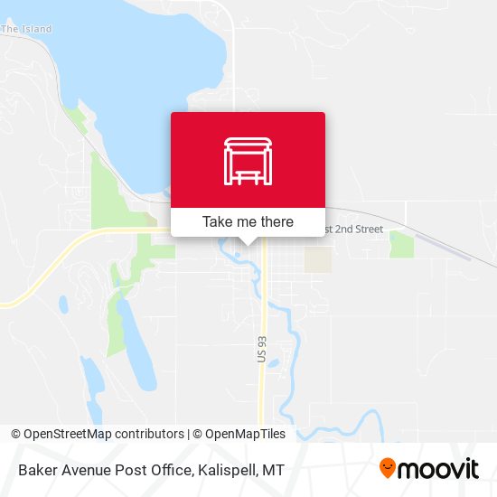 Baker Avenue Post Office map