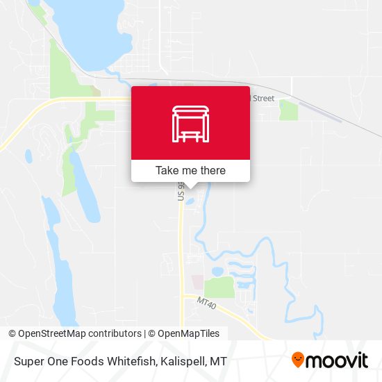 Super One Foods Whitefish map