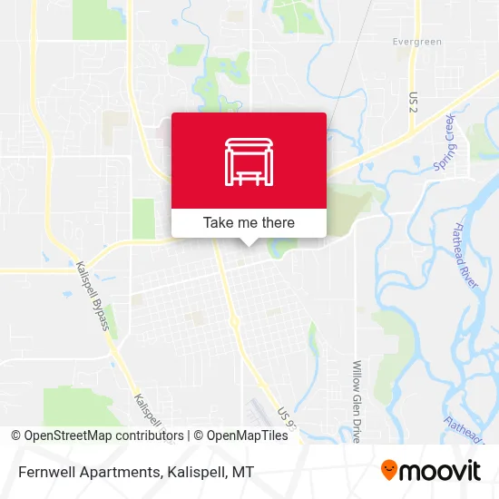Fernwell Apartments map