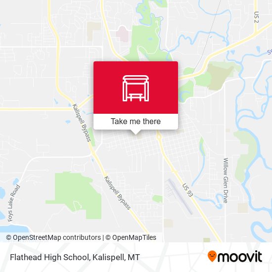 Flathead High School map