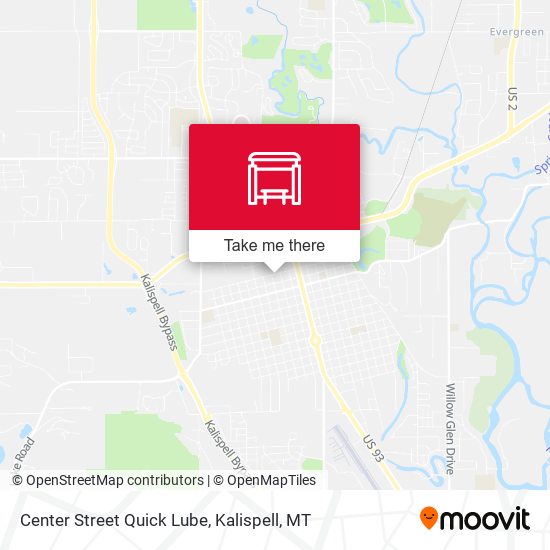 Mapa de Center Street Quick Lube