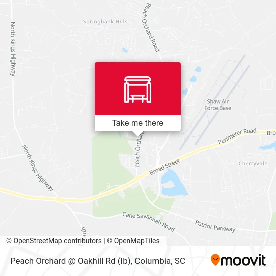 Mapa de Peach Orchard @ Oakhill Rd (Ib)