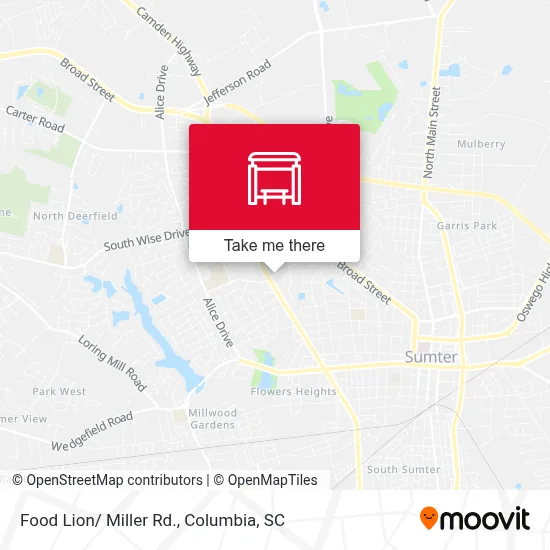 Food Lion/ Miller Rd. map