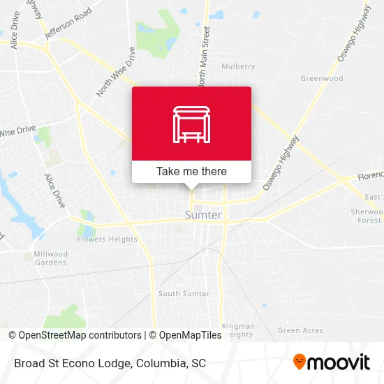 Broad St Econo Lodge map