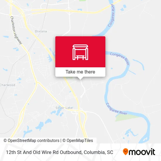 Mapa de 12th St And Old Wire Rd Outbound
