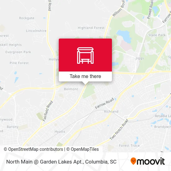 Mapa de North Main @ Garden Lakes Apt.