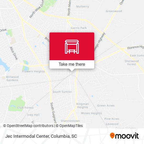 Jec Intermodal Center map
