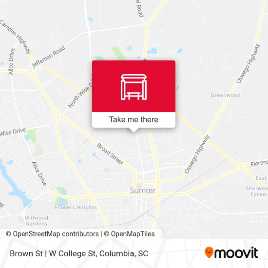 Brown St | W College St map
