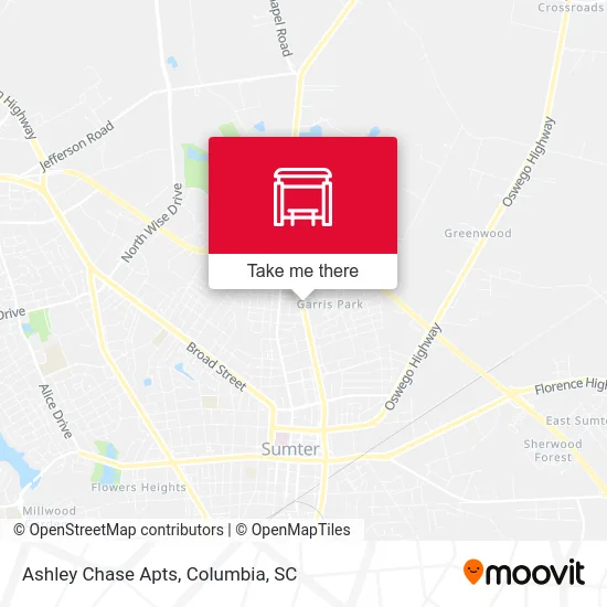 Ashley Chase Apts map