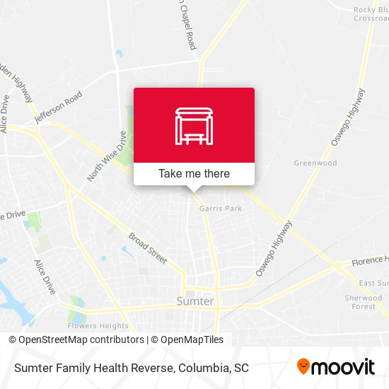Sumter Family Health Reverse map