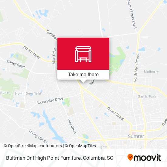 Mapa de Bultman Dr | High Point Furniture