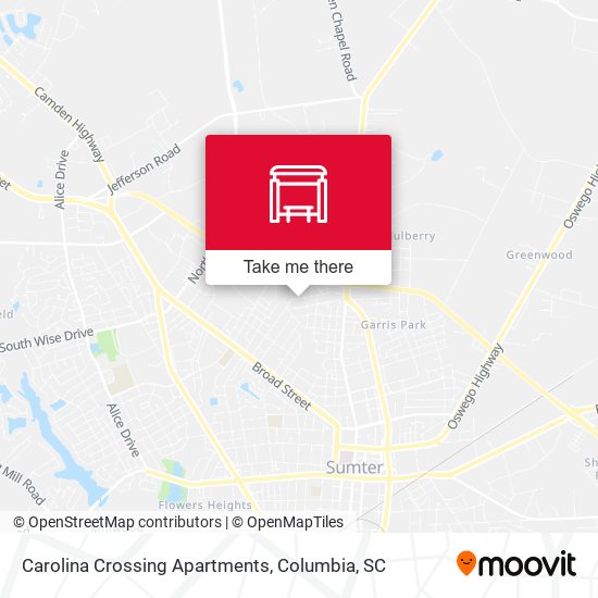 Carolina Crossing Apartments map