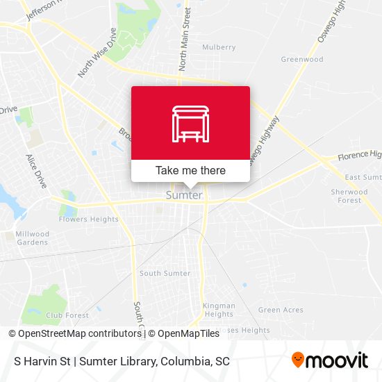 Mapa de S Harvin St | Sumter Library