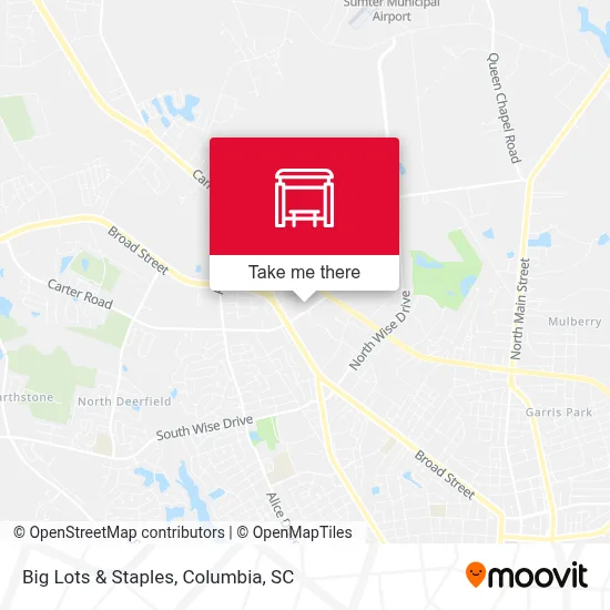 Big Lots & Staples map