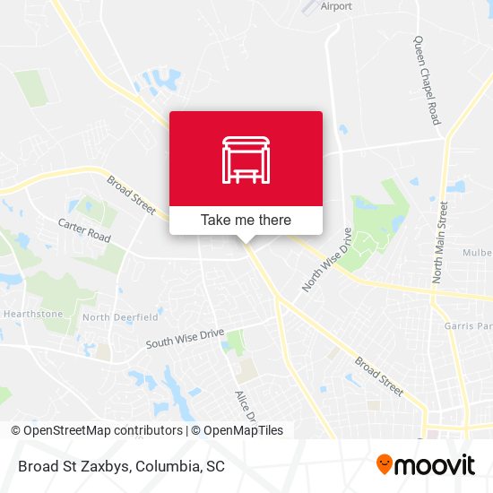 Mapa de Broad St Zaxbys