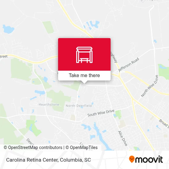 Carolina Retina Center map