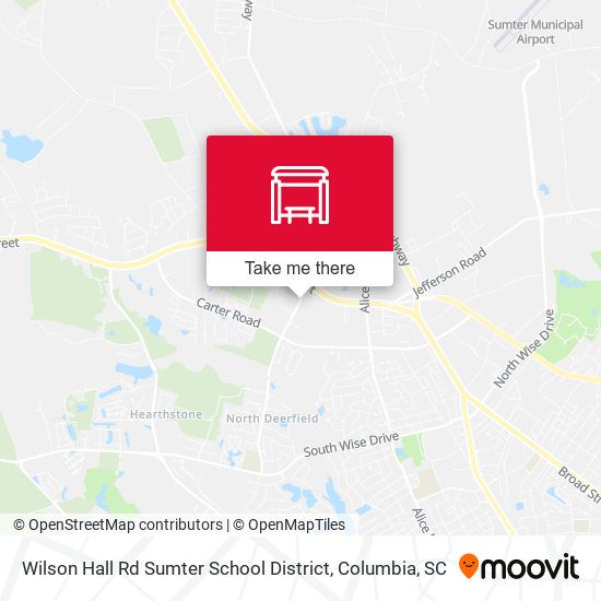 Mapa de Wilson Hall Rd Sumter School District