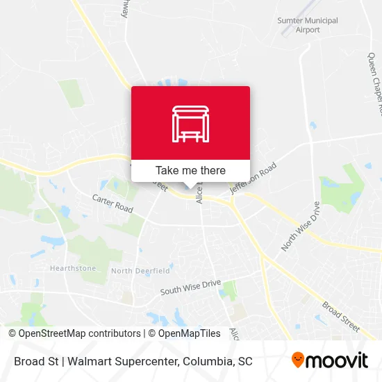 Broad St | Walmart Supercenter map