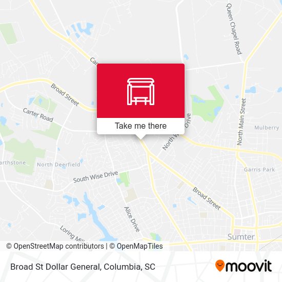 Mapa de Broad St Dollar General