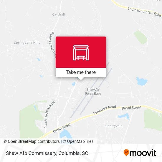 Shaw Afb Commissary map