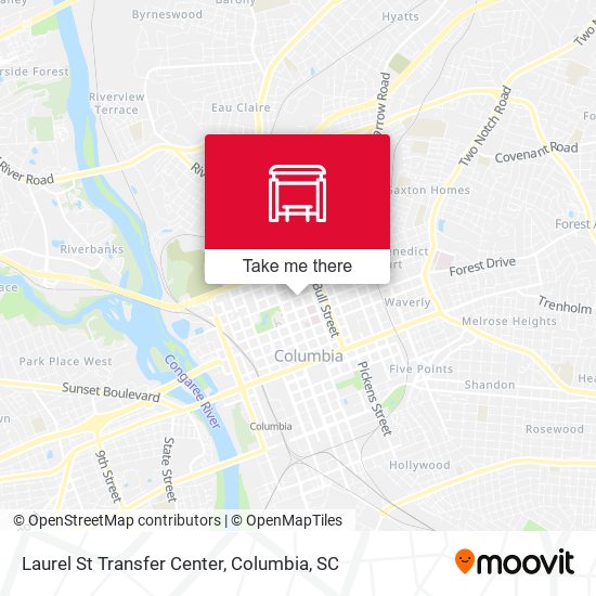 Laurel St Transfer Center map