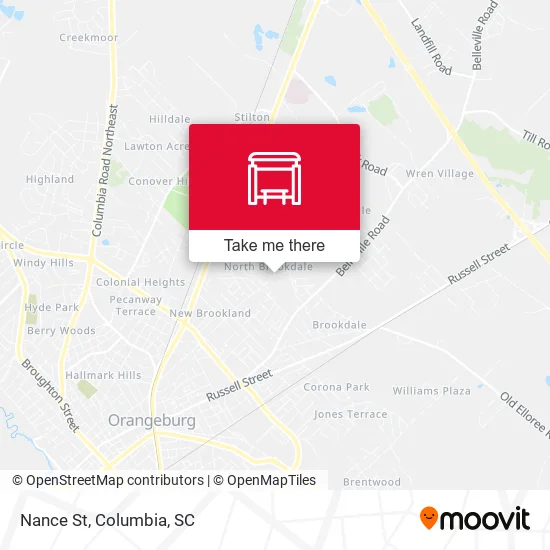 Nance St map