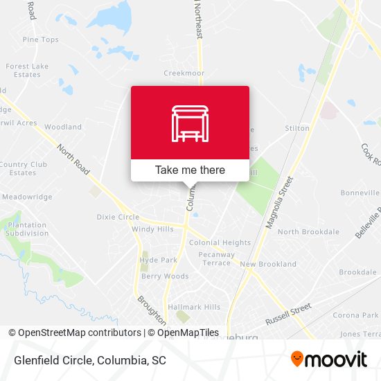 Mapa de Glenfield Circle