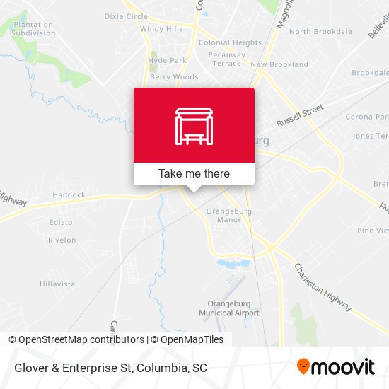 Mapa de Glover & Enterprise St