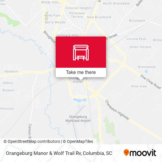 Orangeburg Manor & Wolf Trail Rv map