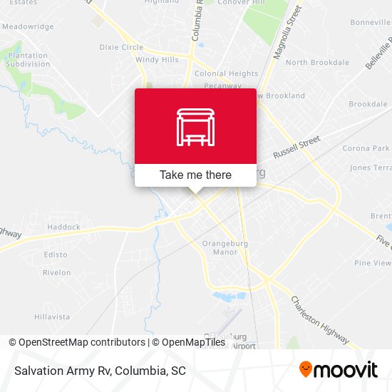 Salvation Army Rv map