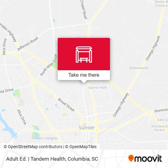 Mapa de Adult Ed. | Tandem Health