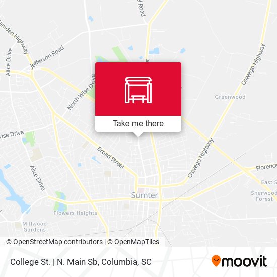 College St.  | N. Main Sb map