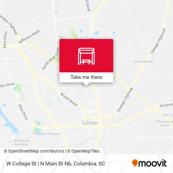 Mapa de W College St | N Main St Nb