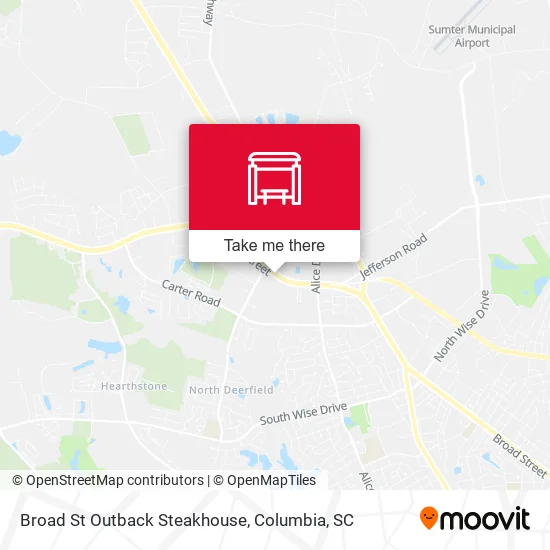 Mapa de Broad St Outback Steakhouse