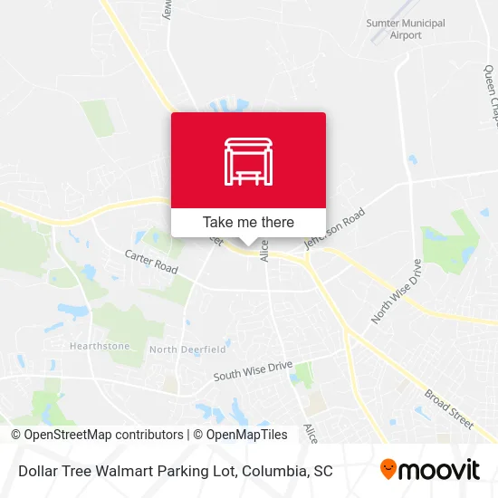 Dollar Tree Walmart Parking Lot map