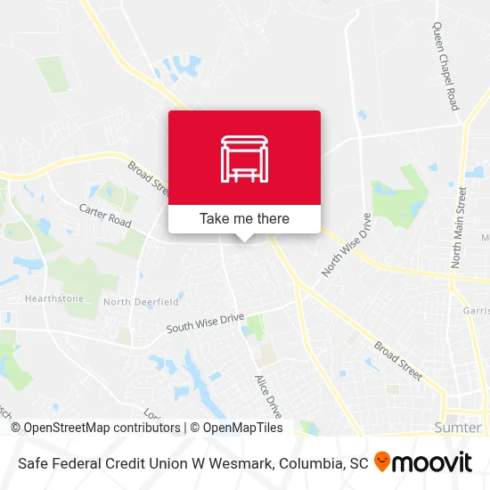 Safe Federal Credit Union W Wesmark map