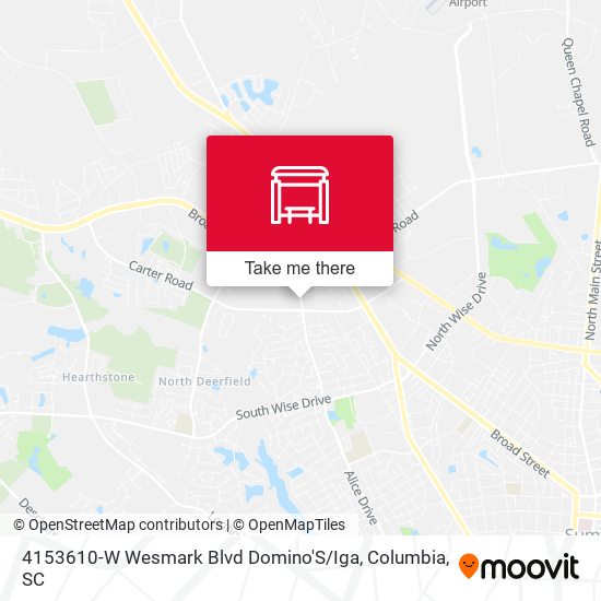 4153610-W Wesmark Blvd Domino'S / Iga map