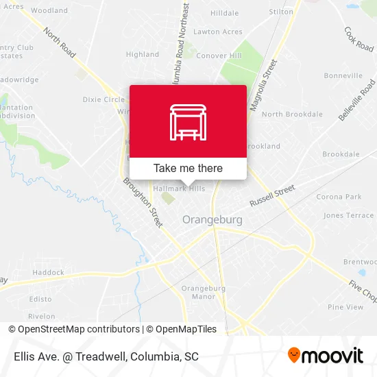 Mapa de Ellis Ave. @ Treadwell