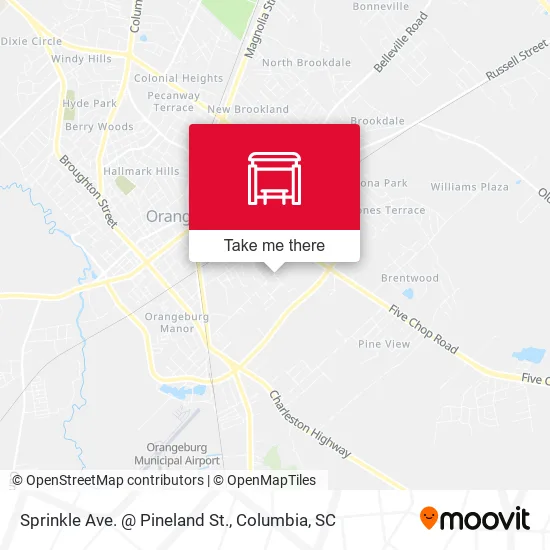 Mapa de Sprinkle Ave. @ Pineland St.