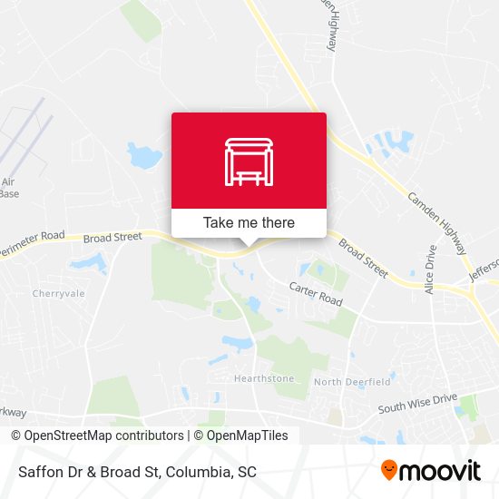 Saffon Dr & Broad St map