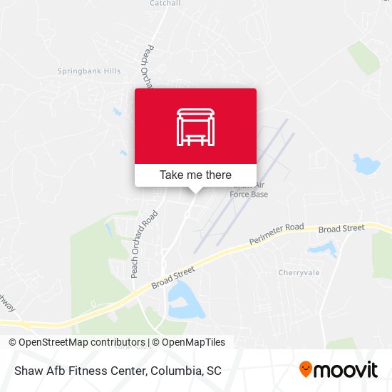 Shaw Afb Fitness Center map