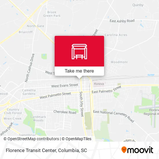 Mapa de Florence Transit Center