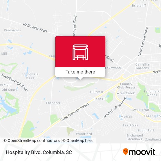 Mapa de Hospitality Blvd