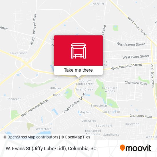 W. Evans St (Jiffy Lube/Lidl) map